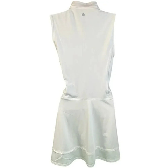 Apana Golf/Tennis Dress NWT White Scort With Pockets Zip Down at Chest Size XL - Picture 2 of 16
